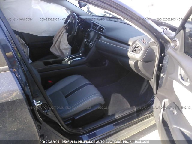 19XFC1F70GE018589 - 2016 HONDA CIVIC EXL BLUE photo 5