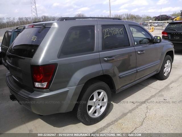 1J8GR48K58C103130 - 2008 JEEP GRAND CHEROKEE LAREDO GRAY photo 4