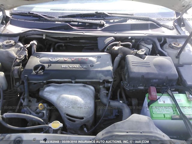 4T1BE32K93U686333 - 2003 TOYOTA CAMRY LE/XLE/SE ვერცხლისფერი ფოტო 10