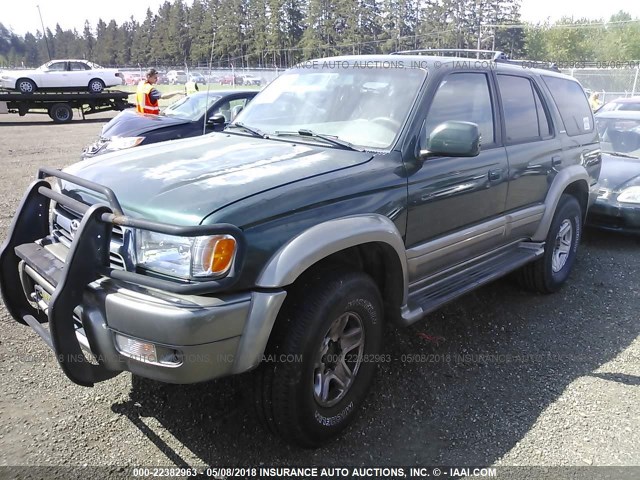 JT3HN87R4Y0278973 - 2000 TOYOTA 4RUNNER LIMITED GREEN photo 2