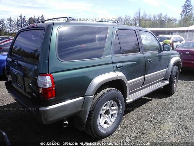 JT3HN87R4Y0278973 - 2000 TOYOTA 4RUNNER LIMITED GREEN photo 4