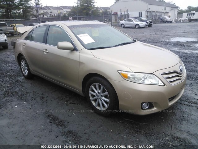 4T1BF3EKXAU003352 - 2010 TOYOTA CAMRY SE/LE/XLE GOLD photo 1