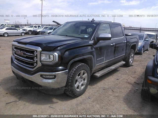 3GTU2NEC8GG329157 - 2016 GMC SIERRA K1500 SLT BLACK photo 2