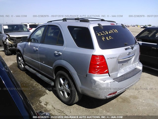 KNDJD736475711098 - 2007 KIA SORENTO EX/LX SILVER photo 3