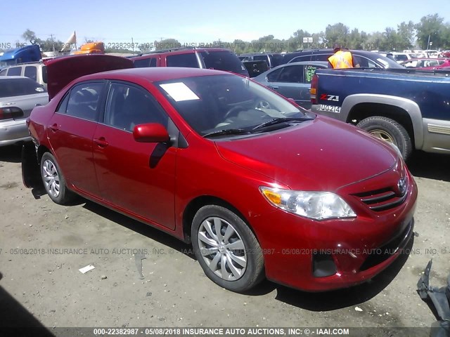 5YFBU4EE3DP099868 - 2013 TOYOTA COROLLA S/LE RED photo 1