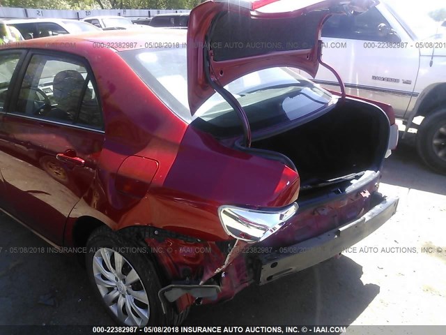 5YFBU4EE3DP099868 - 2013 TOYOTA COROLLA S/LE RED photo 6