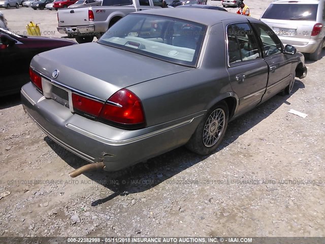 2MEFM74W9YX652083 - 2000 MERCURY GRAND MARQUIS GS SILVER photo 4