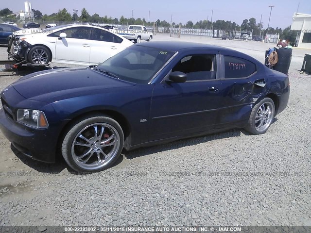 2B3KA43G06H433801 - 2006 DODGE CHARGER SE/SXT BLUE photo 2