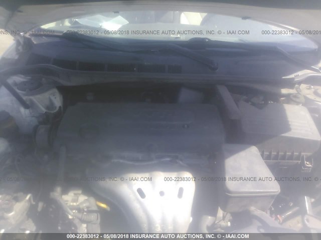 4T1BE46K98U764407 - 2008 TOYOTA CAMRY CE/LE/XLE/SE WHITE photo 10