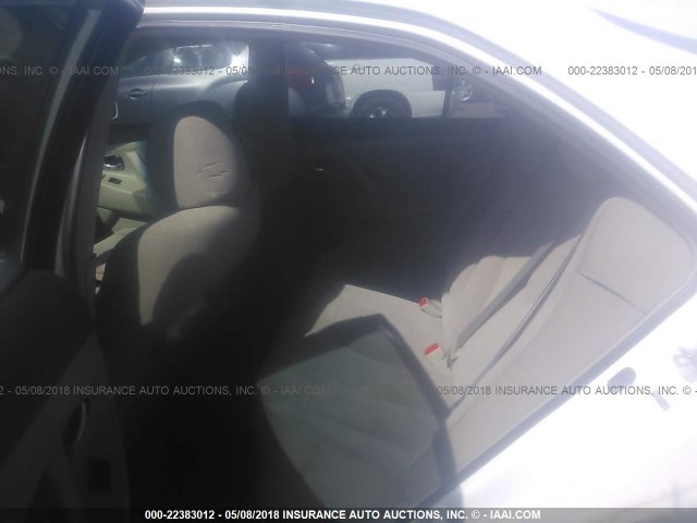 4T1BE46K98U764407 - 2008 TOYOTA CAMRY CE/LE/XLE/SE WHITE photo 8