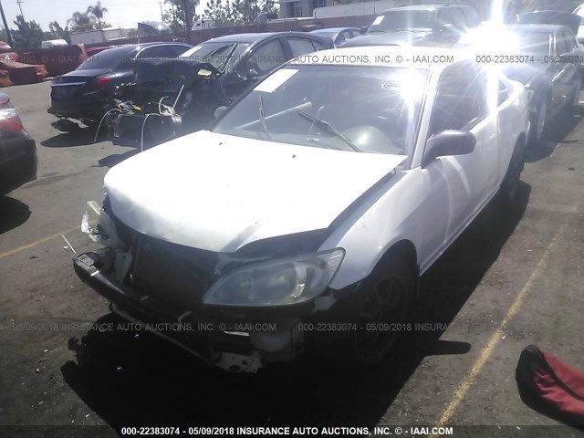 1HGEM21515L024279 - 2005 HONDA CIVIC LX WHITE photo 2