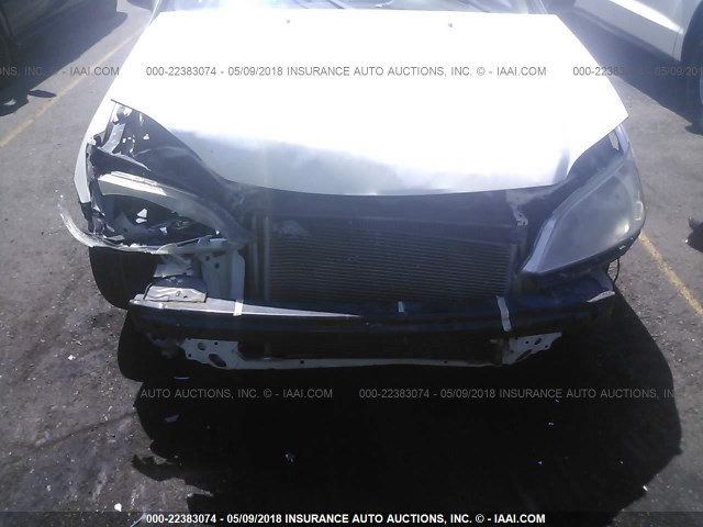 1HGEM21515L024279 - 2005 HONDA CIVIC LX WHITE photo 6