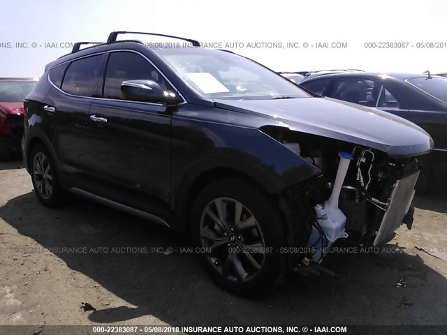 5XYZW4LA8HG502715 - 2017 HYUNDAI SANTA FE SPORT  Dark Blue photo 1