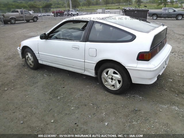 JHMED8452LS019686 - 1990 HONDA CIVIC CRX DX WHITE photo 3