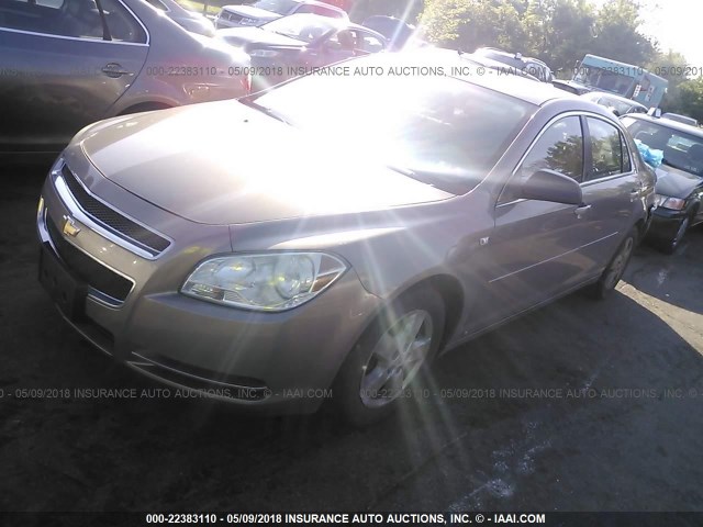 1G1ZG57B38F224145 - 2008 CHEVROLET MALIBU LS Qəhvəyi foto 2