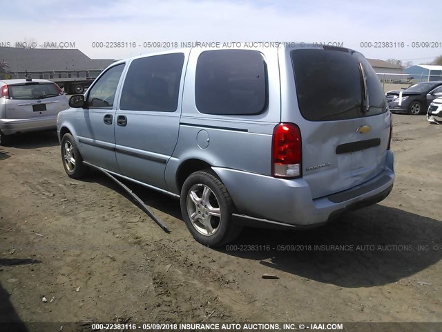 1GNDV23187D213629 - 2007 CHEVROLET UPLANDER LS 浅蓝色 照片 3