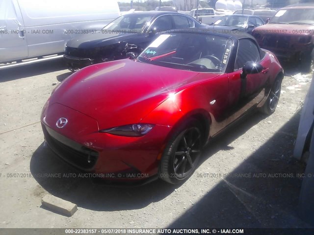 JM1NDAC74G0111587 - 2016 MAZDA MX-5 MIATA CLUB RED photo 2