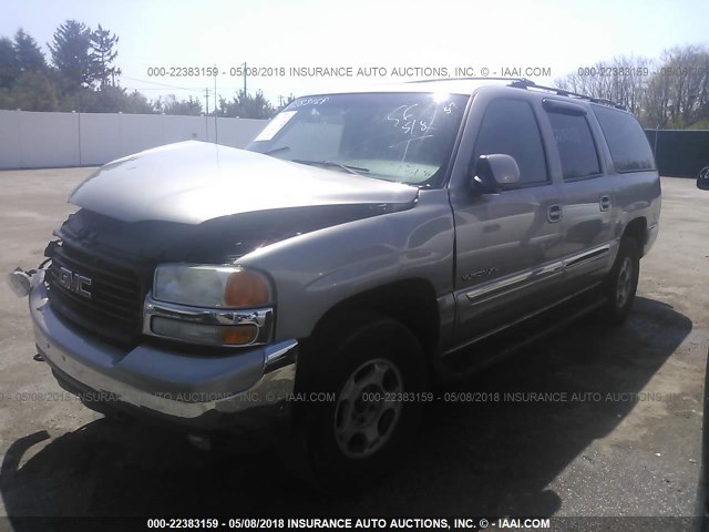 1GKFK16Z22J183726 - 2002 GMC YUKON XL K1500 GRAY photo 2