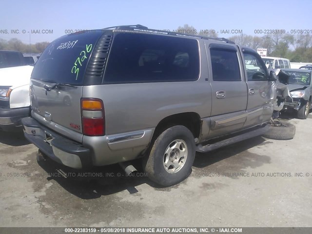 1GKFK16Z22J183726 - 2002 GMC YUKON XL K1500 GRAY photo 4