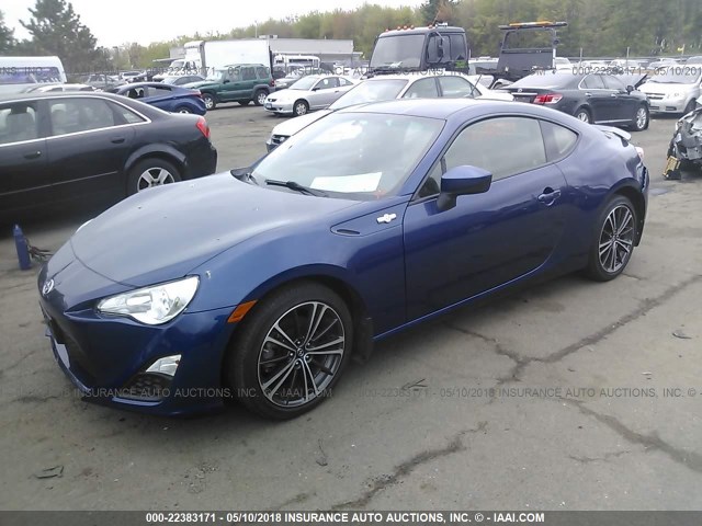 JF1ZNAA11D1717583 - 2013 TOYOTA SCION FR-S ლურჯი ფოტო 2