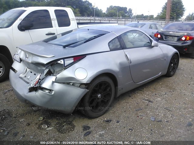 JN1AZ34E13T003173 - 2003 NISSAN 350Z COUPE SILVER photo 4