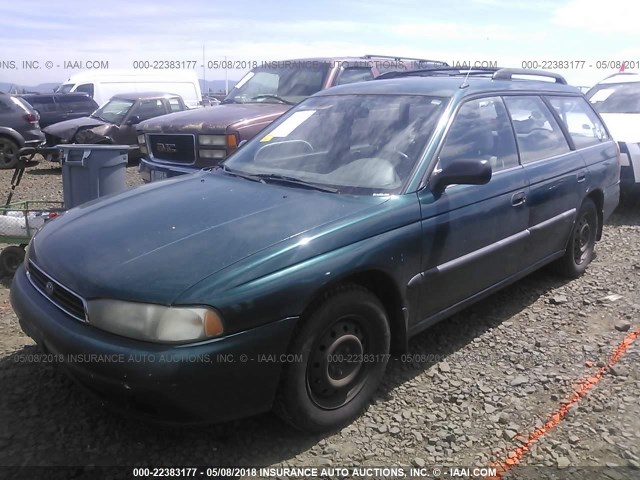 4S3BK4258T6305587 - 1996 SUBARU LEGACY BRIGHTON GREEN photo 2