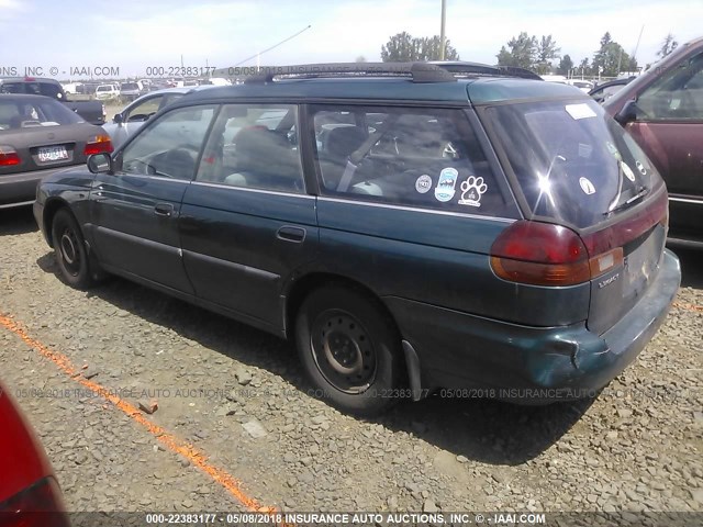 4S3BK4258T6305587 - 1996 SUBARU LEGACY BRIGHTON GREEN photo 3