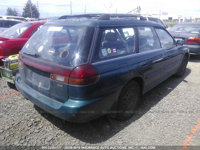 4S3BK4258T6305587 - 1996 SUBARU LEGACY BRIGHTON GREEN photo 4