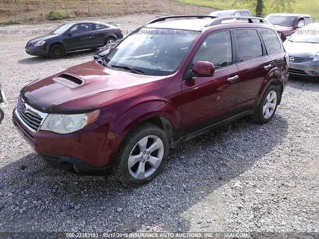 JF2SH66659H722483 - 2009 SUBARU FORESTER 2.5XT LIMITED RED photo 2