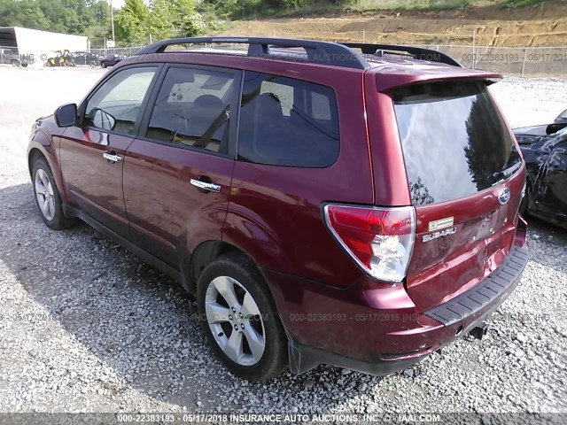 JF2SH66659H722483 - 2009 SUBARU FORESTER 2.5XT LIMITED RED photo 3