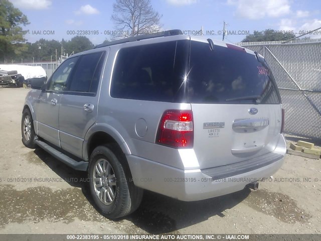 1FMJU1H52BEF55824 - 2011 FORD EXPEDITION XLT/KING RANCH SILVER photo 3