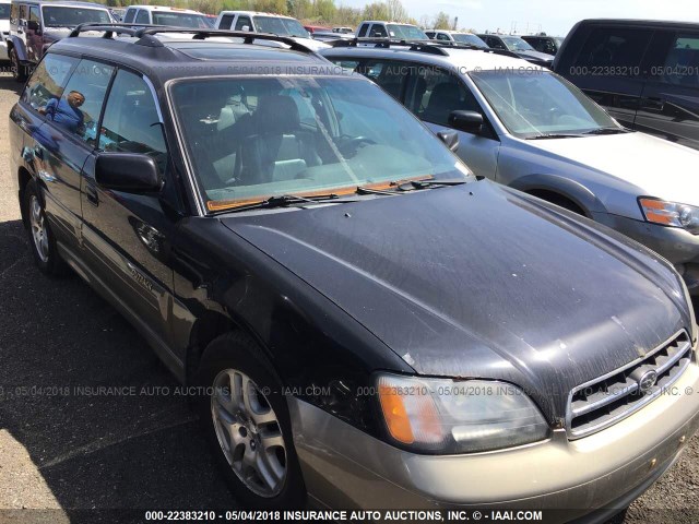 4S3BH686717630572 - 2001 SUBARU LEGACY OUTBACK LIMITED BLACK photo 1