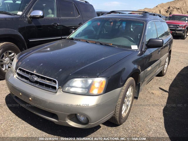 4S3BH686717630572 - 2001 SUBARU LEGACY OUTBACK LIMITED BLACK photo 2