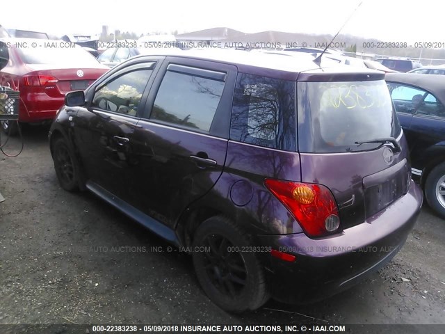 JTKKT624250096023 - 2005 TOYOTA SCION XA PURPLE photo 3