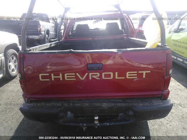 1GCCS14W128227519 - 2002 CHEVROLET S TRUCK S10 RED photo 8