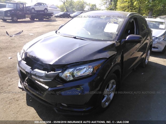 3CZRU6H70GM725244 - 2016 HONDA HR-V EXL PURPLE photo 2