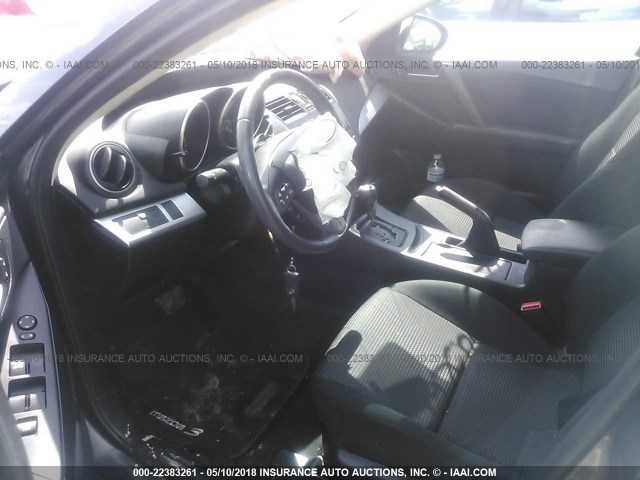 JM1BL1V76C1700129 - 2012 MAZDA 3 I GRAY photo 5