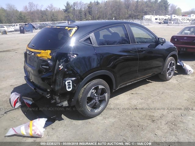 3CZRU6H54JM704497 - 2018 HONDA HR-V EX BLACK photo 4