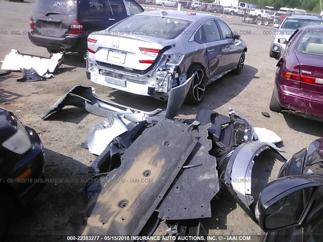 1HGCV2F39JA025701 - 2018 HONDA ACCORD SPORT SILVER photo 4