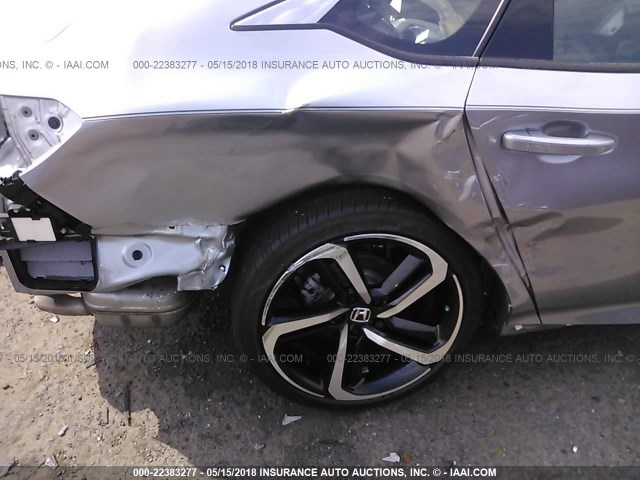 1HGCV2F39JA025701 - 2018 HONDA ACCORD SPORT SILVER photo 6