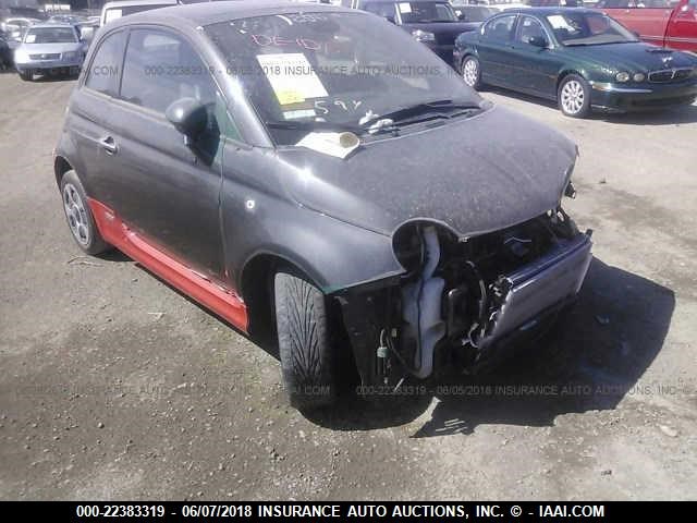 3C3CFFGE3FT709862 - 2015 FIAT 500 ELECTRIC GRAY photo 1