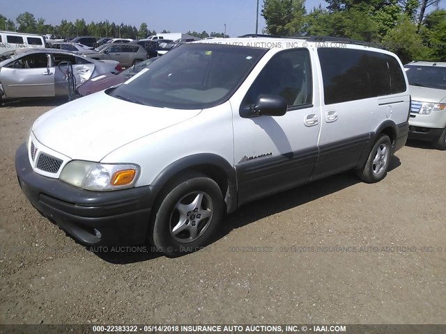 1GMDX03E12D132664 - 2002 PONTIAC MONTANA WHITE photo 2