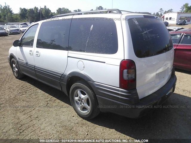 1GMDX03E12D132664 - 2002 PONTIAC MONTANA WHITE photo 3