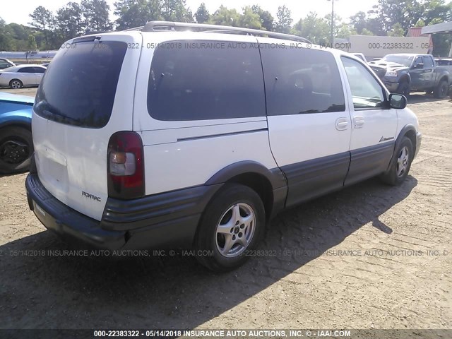 1GMDX03E12D132664 - 2002 PONTIAC MONTANA WHITE photo 4