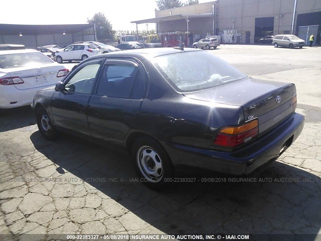 1NXAE09B6SZ314530 - 1995 TOYOTA COROLLA LE/DX BLACK photo 3