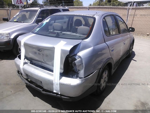 JTDBT123425023834 - 2002 TOYOTA ECHO GRAY photo 4