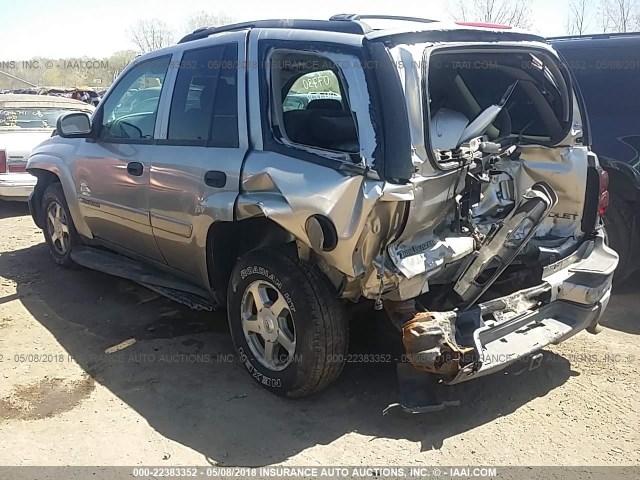 1GNDT13S432319056 - 2003 CHEVROLET TRAILBLAZER  GRAY photo 3