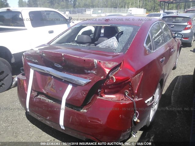 1N4BL3AP0FC107446 - 2015 NISSAN ALTIMA 3.5S/3.5SV/3.5SL RED photo 4