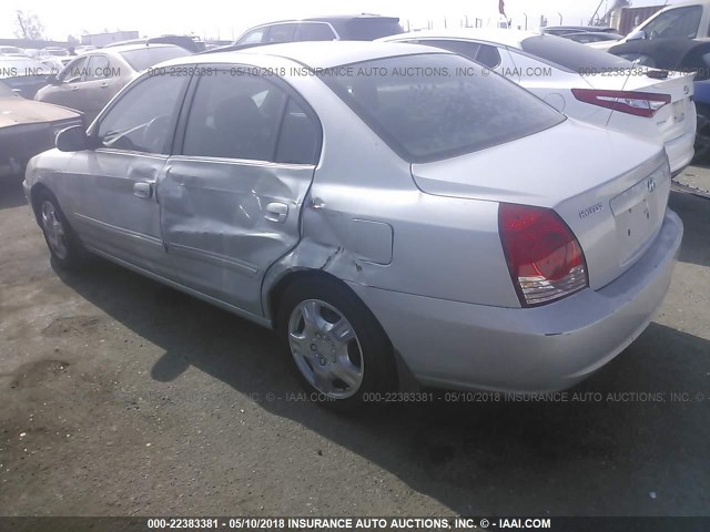 KMHDN46D16U314564 - 2006 HYUNDAI ELANTRA GLS/GT/LIMITED SILVER photo 3