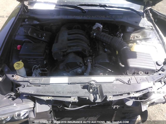 2B3KA43RX8H214980 - 2008 DODGE CHARGER BLACK photo 10